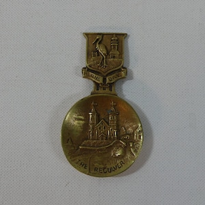 Vintage The Reculver Herne Bay England souvenir Brass Caddy Spoon