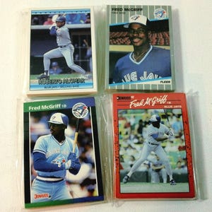 Set di carte da baseball vintage dei Toronto Blue Jays ~ A tua scelta: Donruss 1989, Fleer 1989 o Donruss 1990