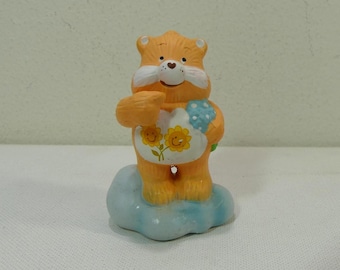 Vintage 80s Care Bears ceramic Friend Bear Figurine ~ American Greetings