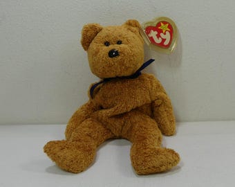 TY Beanie Babies FUZZ テディベア ハートタグ付き 新品同様! - Etsy 日本