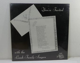 The Lamb Family Singers - You're Invited - 12" vinyl lp, album (3-D Records,1979) 70s xtian private press Gospel music ~ Still Sealed