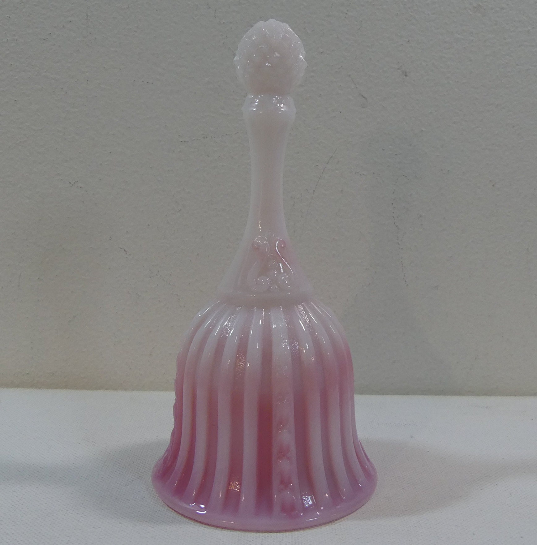 Vintage 70s Fenton Art Glass Rosalene Faberge Bell #8466 RE - Etsy