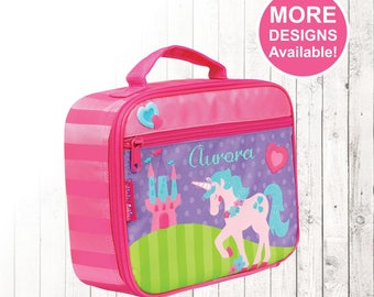 Personalized Unicorn Lunch box, Stephen Joseph Lunch Box, Embroidered Childrens Lunch Box, Monogrammed Lunch box for Girl