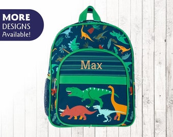 Personalized Dinosaur Backpack / Toddler Backpack with Name Monogram / Matching Dino Backpack Lunch box set