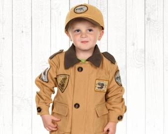 Halloween Costume Kids Paleontologist Costume Personalized Outfit Halloween Dinosaur Costume Kids Dress Up Career Day Costume