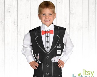 Magician Costume Kids Halloween Costume Personalized Career Day Outfit Kids Dress Up Magician costume Kid Magician Outfit Boy Costume