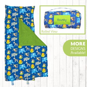 Animal Zoo Print Stephen Joseph All Over Print Nap Mat with Name Personalized FREE