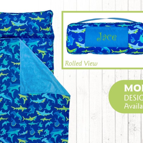 Stephen Joseph Shark Nap Mat Personalize Boy Nap Mat Etsy