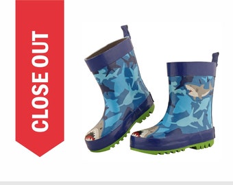 Kids Shark Rain Boots - CLOSE OUT - Limited Stock