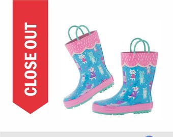 Kids Cats & Dogs Rain boots - CLOSE OUT - Limited Stock