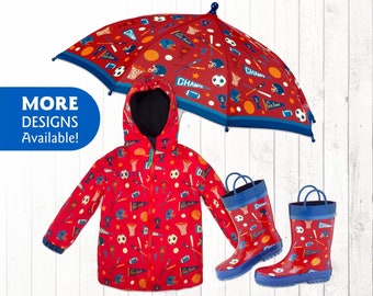 matching rain boots and jackets for toddlers