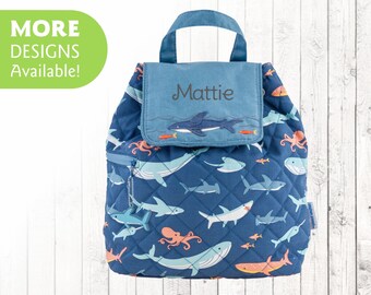 personalized shark backpack