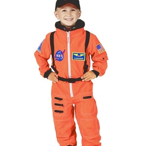 Astronaut Halloween Kids Costume Kids Personalized Astronaut Outfit Kids Dress Up Career Day Costume Space Suit Halloween Costume kids gift image 1