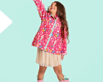 Personalized Kids Mermaid Rain Gear Set – Raincoat, Boots, Umbrella