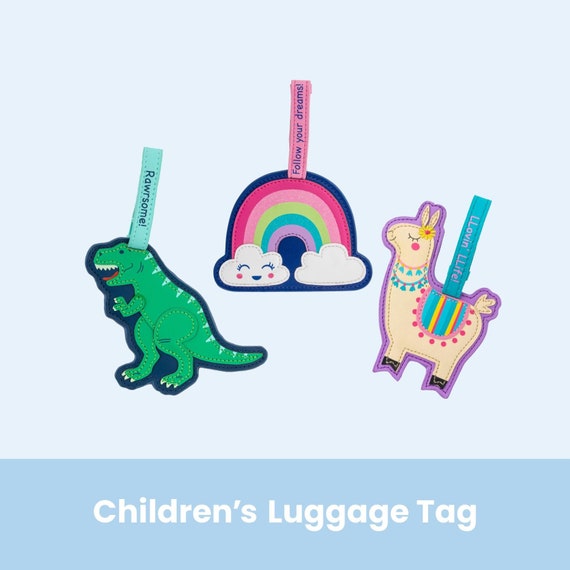 Étiquette à Bagages Arc-en-ciel Licorne - Neuve - Porte-adresse Valise Sac