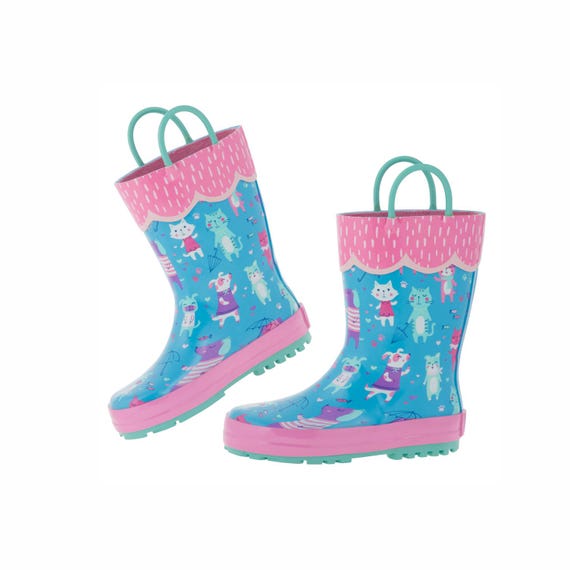 Rain boots with cats on them sale
