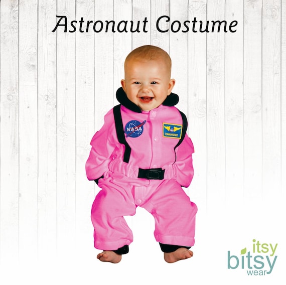 Traje de astronauta rosa para bebé, Traje de astronauta de bebé
