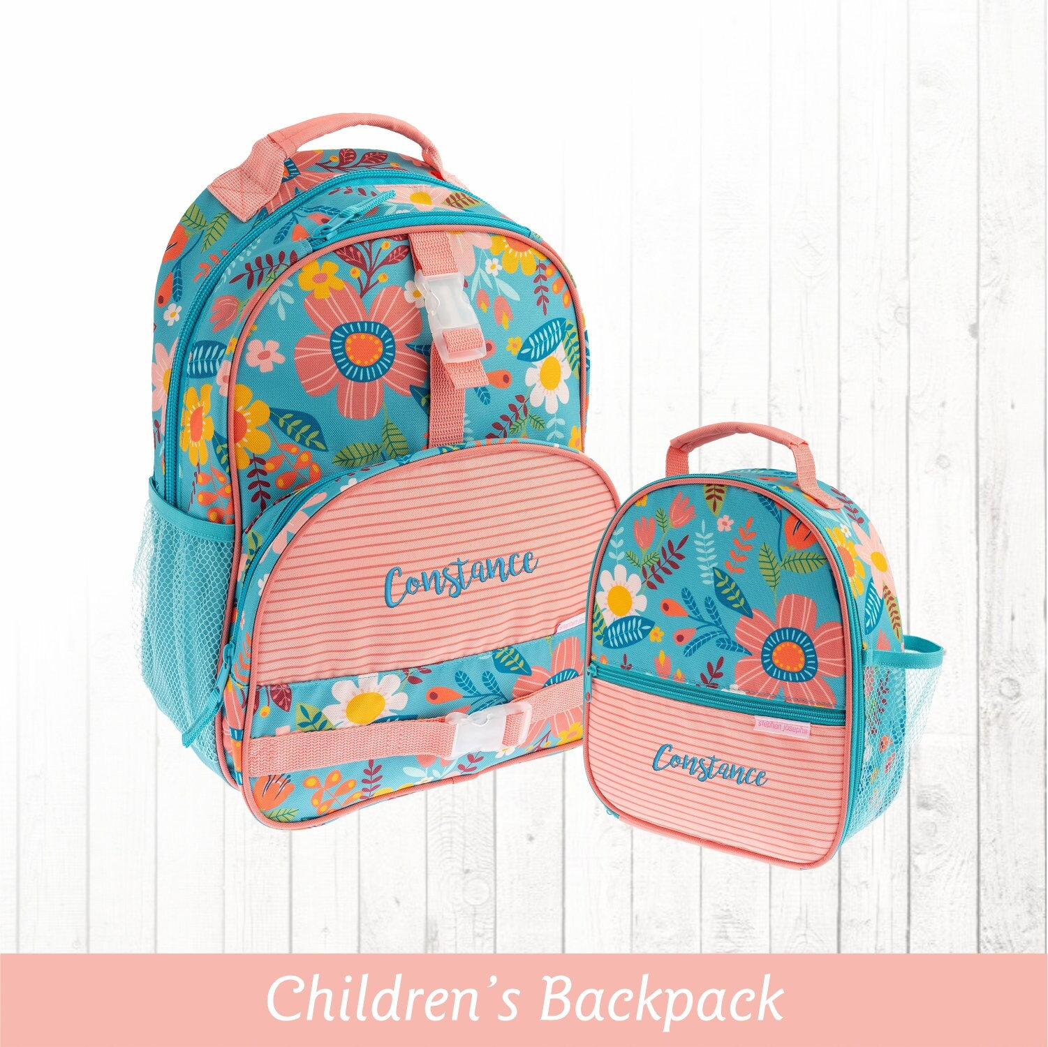 Embroidered Construction Backpack With Matching Lunch Box Personalised  Backpack and Lunch Bag Personalised Construction School Bag Set 