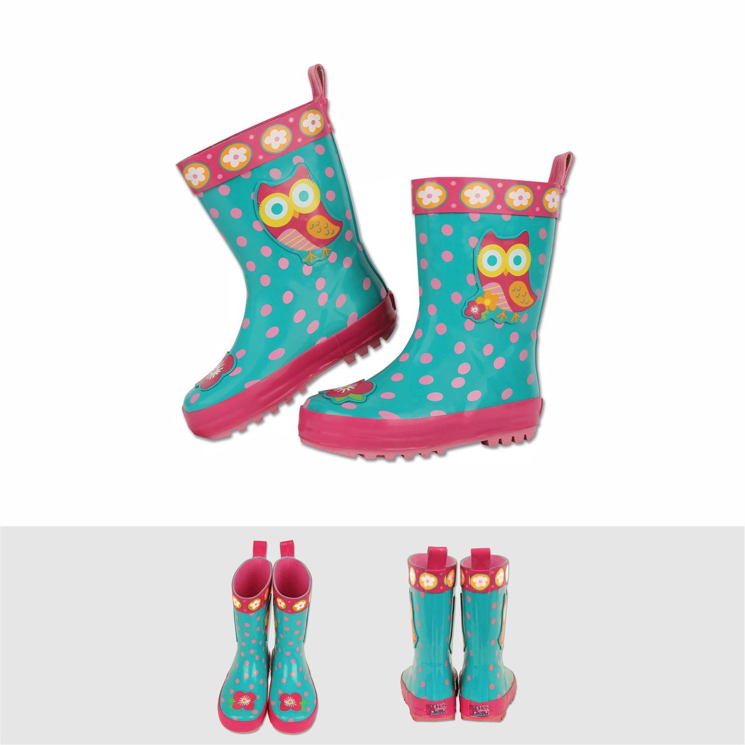 owl rain boots