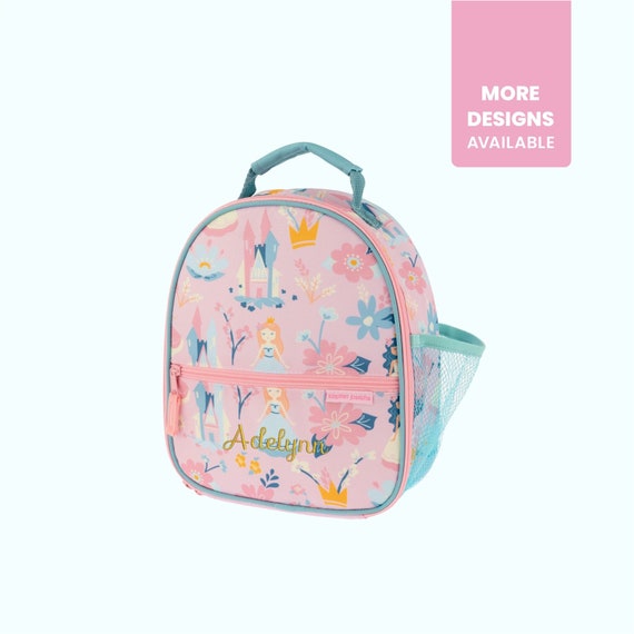 Princess Lunchbox Personalized With Embroidered Name Optional Matching Backpack Monogrammed School Bag Etsy Canada