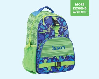 SHARK Backpack Personalized with Embroidered Name / Monogrammed Boys School Bag