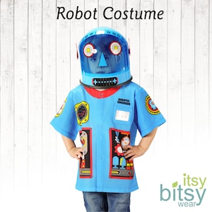 Kids Robot Halloween Costume Personalized Robot Costume Kids Dress Up Boy Halloween Costume Girl Halloween Costume Robot Helmet Robot Mask