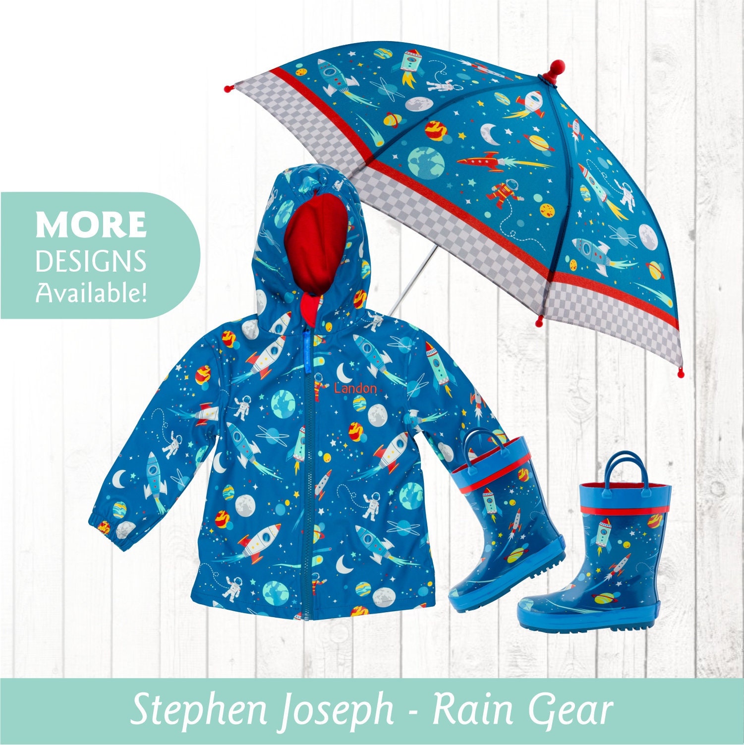 Transportation Stephen Joseph baby-boys All Over Print Raincoat 