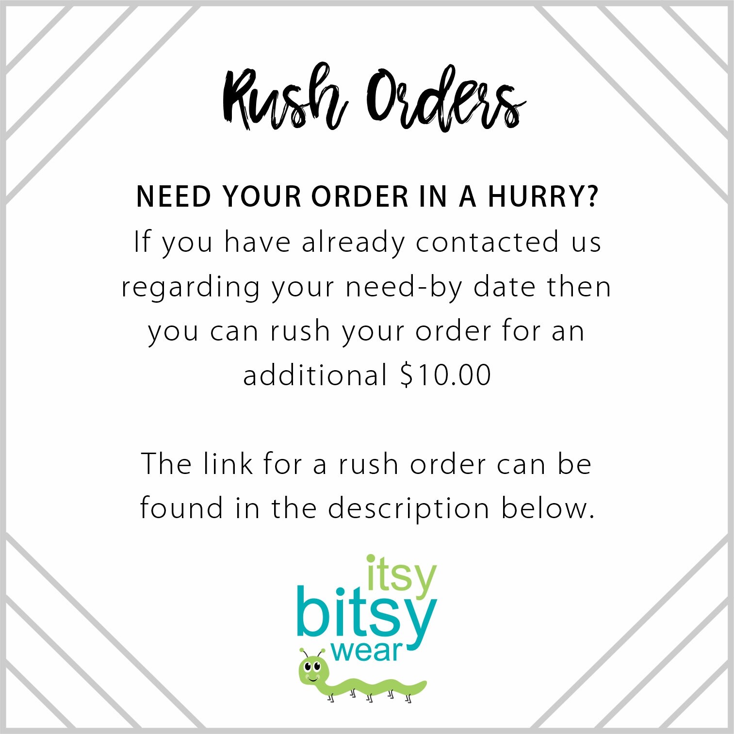 Last Minute Rush Orders - B2BDTG