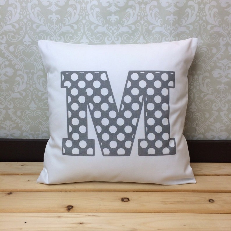 Personalized Pillow for Kids Bedroom Decor Kids Playroom Decor Alphabet Pillow Cover for Teen Monogram Pillow for Nursery