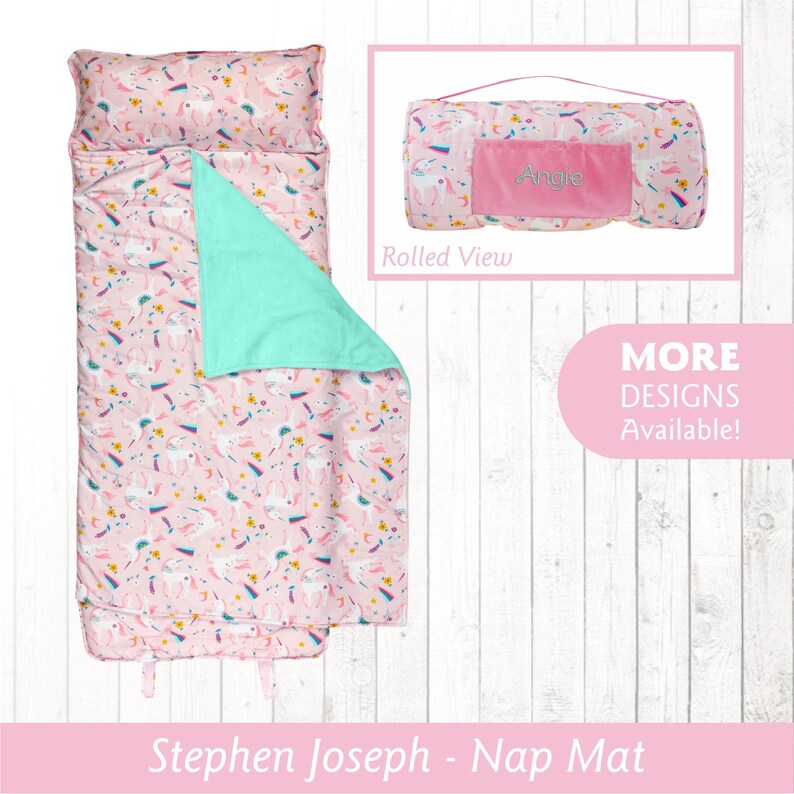 Personalized UNICORN Nap Mat for Girls Stephen Joseph Toddler Etsy