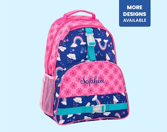 RAINBOW Backpack Personalized with Embroidered Name / Stephen Joseph Backpack and Optional matching Lunchbox