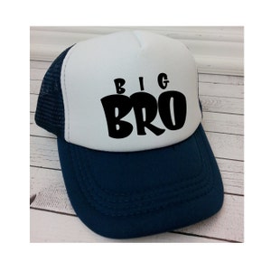 Big Bro Hat, Little Bro Hat, Kids Hats, Trucker Hat for Kids, Foam Mesh Hat, Youth Hat, Baseball Hat for Kids, Childrens Hats, Big Brother