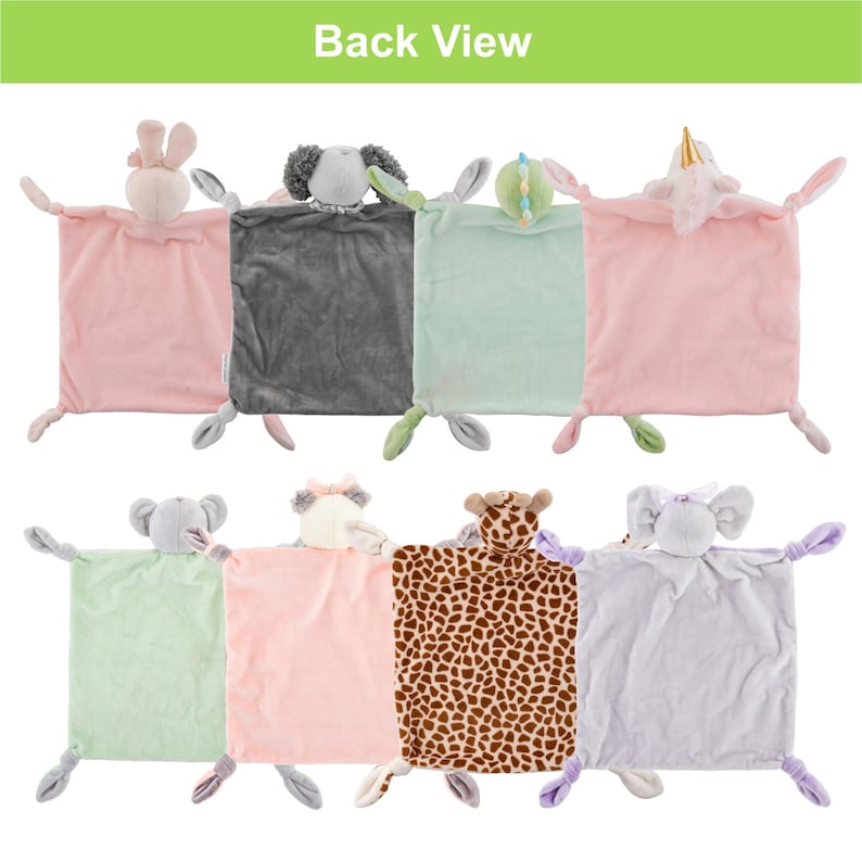 Personalized Baby Lovie / Lovey Blanket / Animal Security Blanket image 3