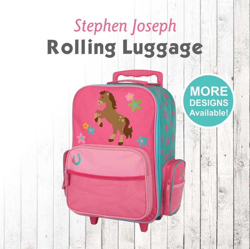 Horse Rolling Luggage Stephen Joseph Kids Luggage Etsy