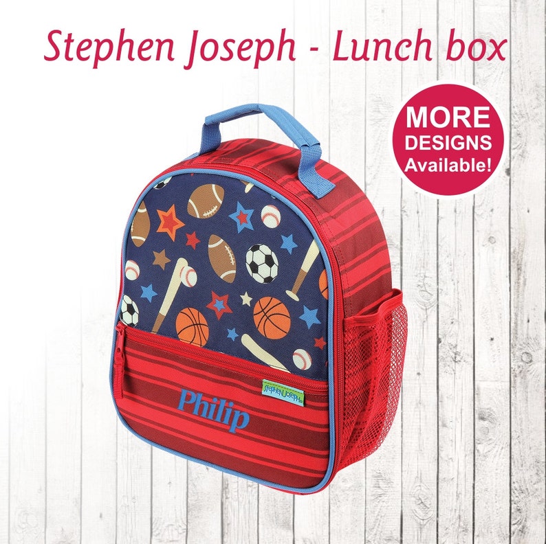 Personalized Sports Lunch box Stephen Joseph Lunch Box Etsy