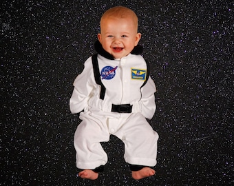 Baby Astronaut Costume 6-9 Month Romper / Baby Space Suit Halloween Baby Costume