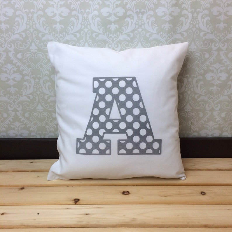 Personalized Pillow for Kids Bedroom Decor Kids Playroom Decor Alphabet Pillow Cover for Teen Monogram Pillow for Nursery