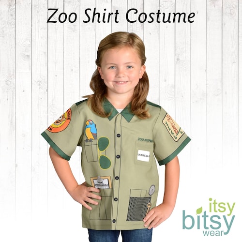 Zoo Keeper Costume Kids Halloween Costume Personalized Career Etsy
