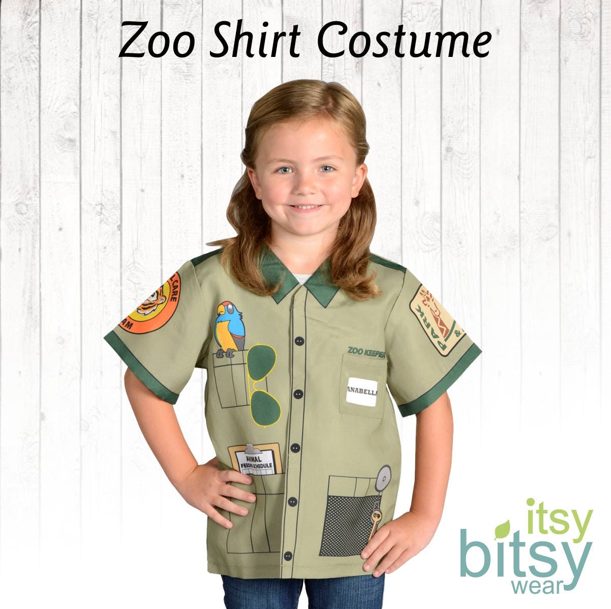 Zoo Keeper Costume Kids Halloween Costume Personalized Career - Etsy