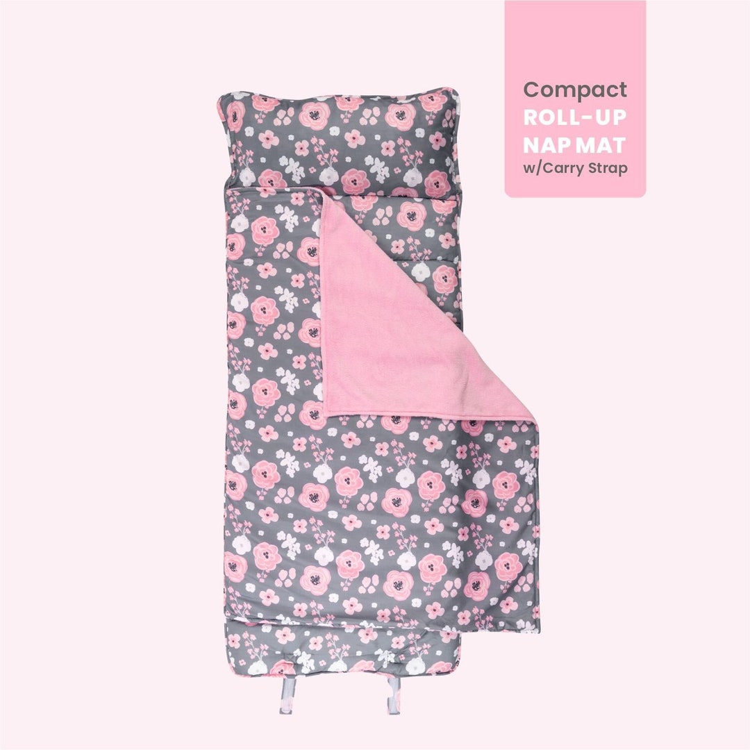 Pink Naps Personalized Floral Nap Mat - Pink Flowers Toddler Blanket - Etsy