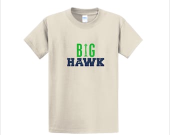 Seahawks, Big Hawk, Seattle T-shirt de football ADULTE Space Needle