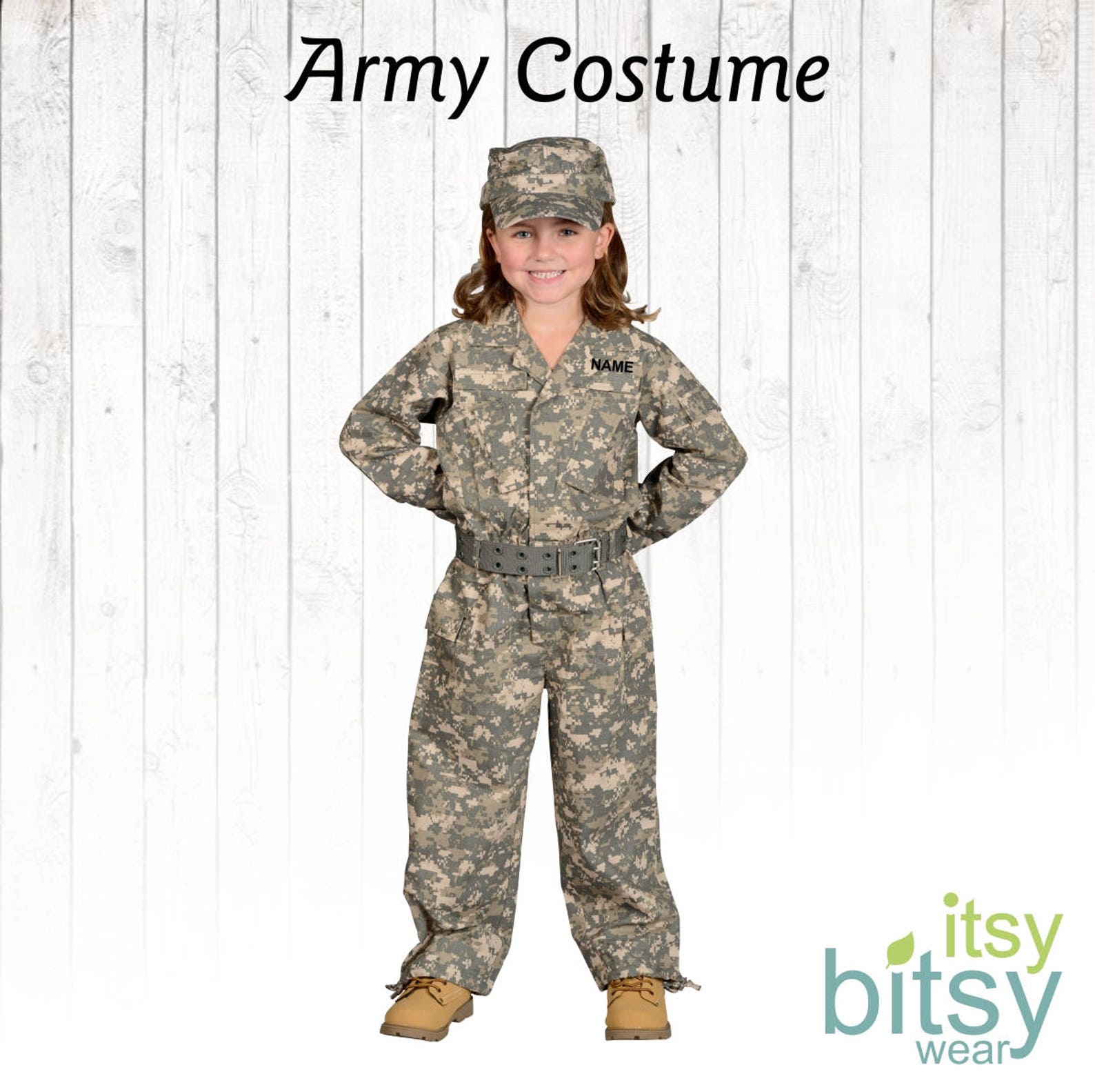 Kids Halloween Costume Kids Camo Costume Army Combat Uniform Etsy