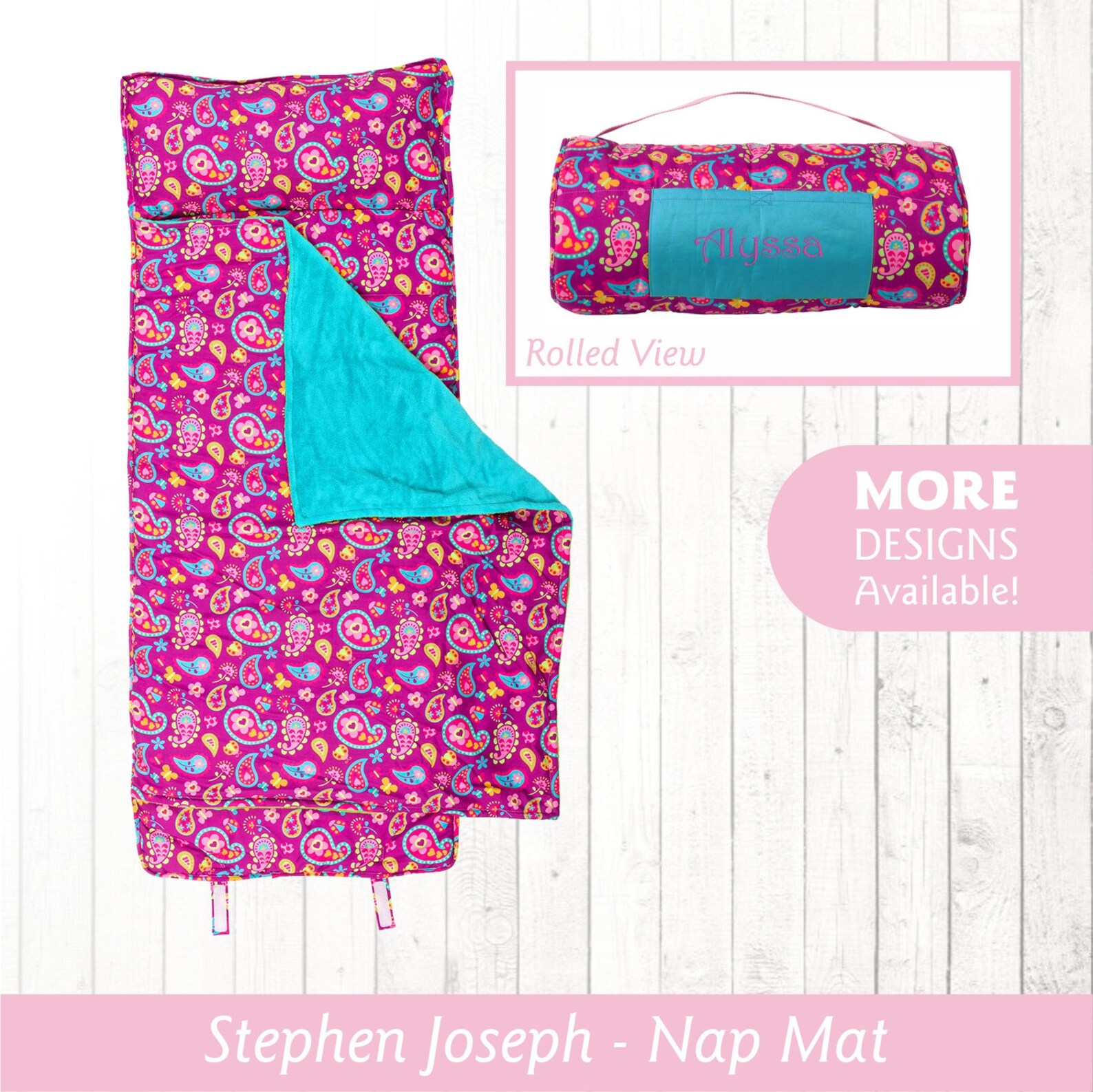 Personalized Paisley Nap Mat for Girl Stephen Joseph Nap Mat Etsy