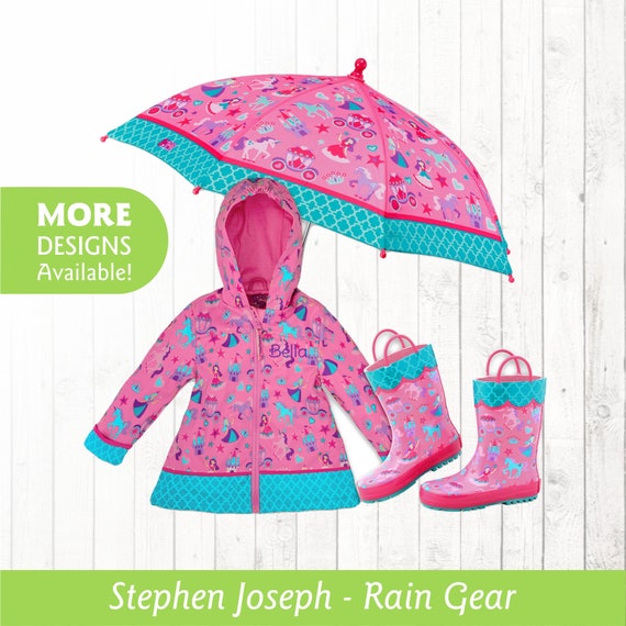 kid raincoat and boots