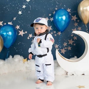 Kids Astronaut Costume Personalized with Name / Halloween Astronaut Space Suit dress up