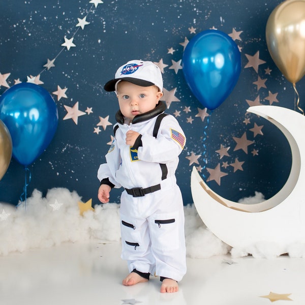 Kids Astronaut Costume Personalized with Name / Halloween Astronaut Space Suit dress up