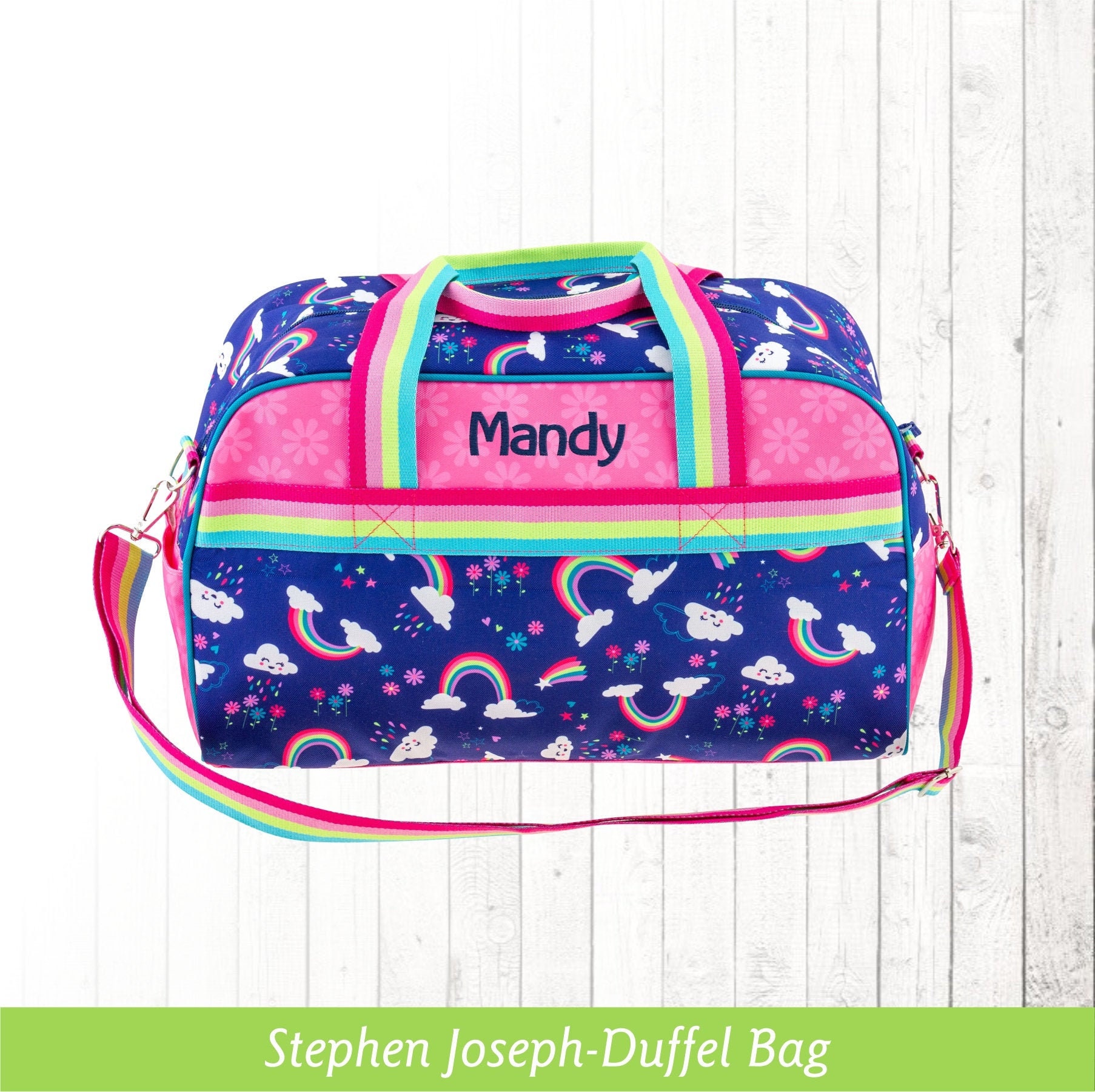 Personalized Rainbow Duffle Bag 