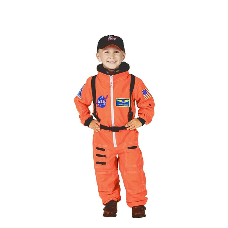 Astronaut Halloween Kids Costume Kids Personalized Astronaut Outfit Kids Dress Up Career Day Costume Space Suit Halloween Costume kids gift image 1