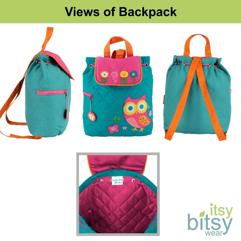 Personalized Owl Backpack with embroidered name Stephen Etsy