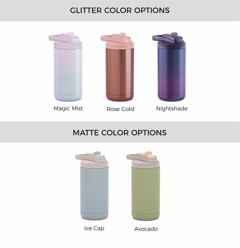 Personalized Kids Stainless Steel Water Bottle, Engraved 12oz Insulated ...